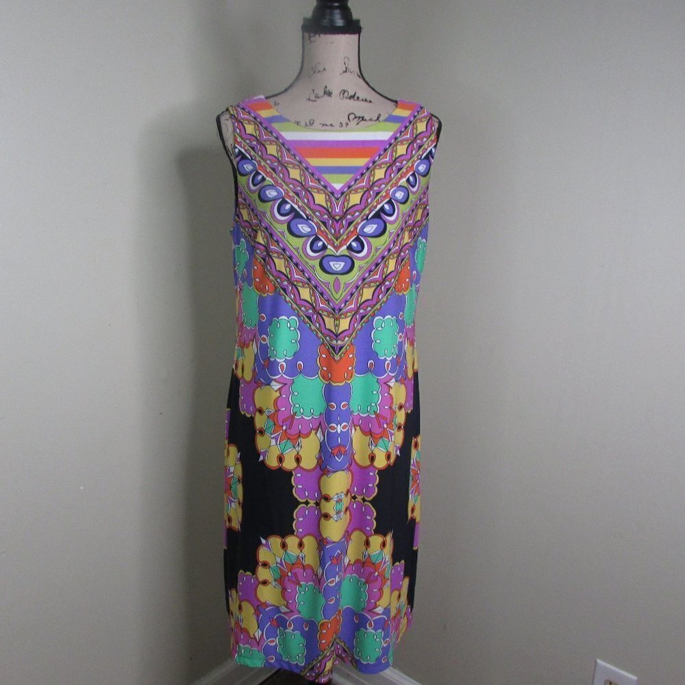 Ronni Nicole Dress 12 Sleeveless Colorful